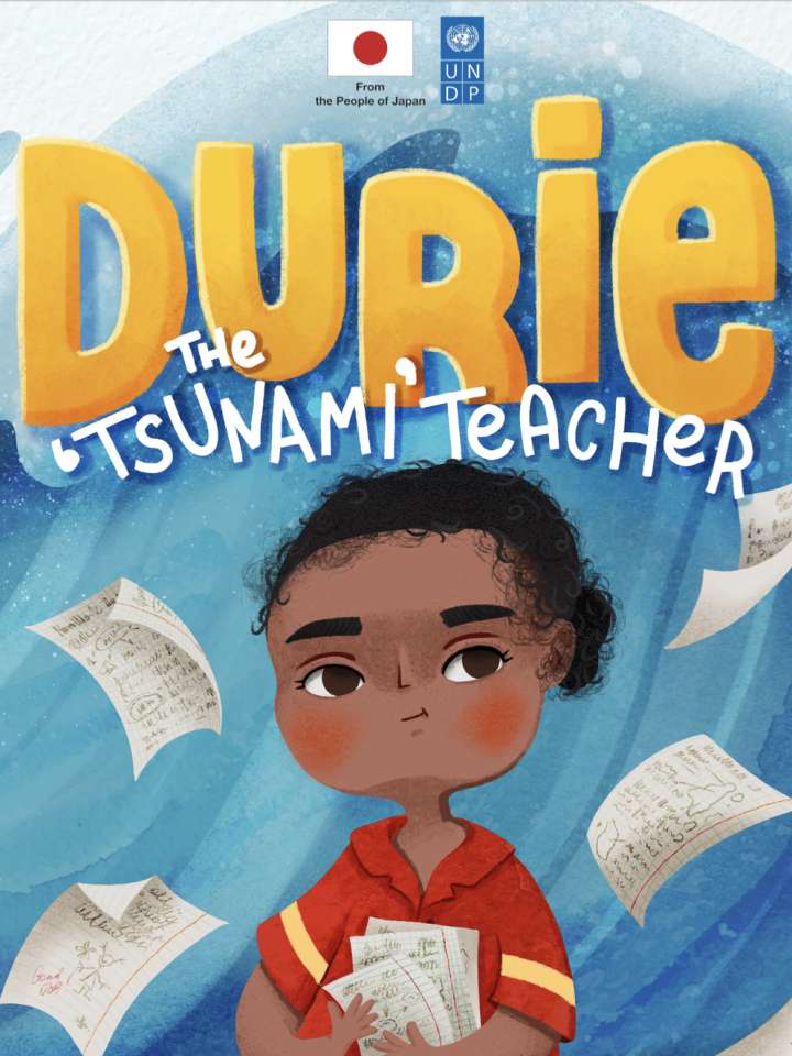 This is the coverpage of the book portraying a teacher holding some papers.